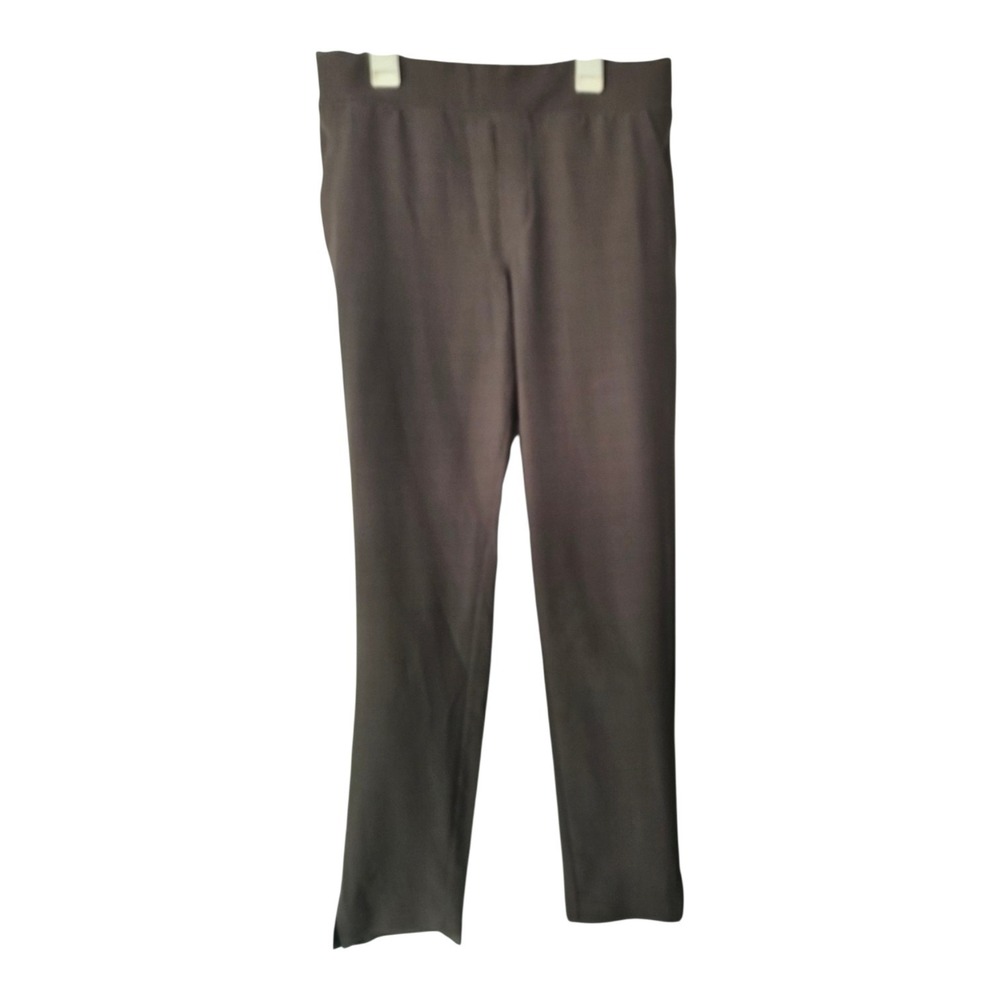 Athleta Brooklyn Ankle Pant Size 6 Gray Plaid Pull On Stretch Travel Career